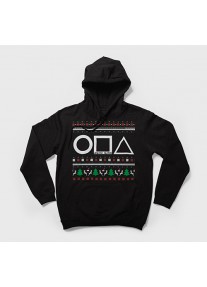 Суичър унисекс без цип SQUID GAME - Christmas